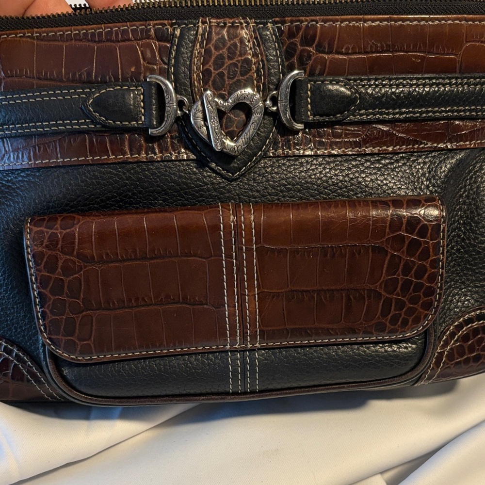 Brighton Brown and Black Handbag